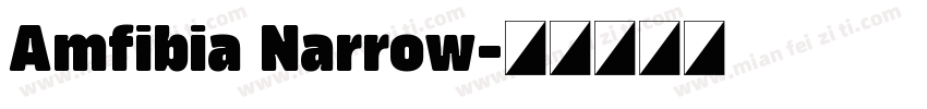 Amfibia Narrow字体转换